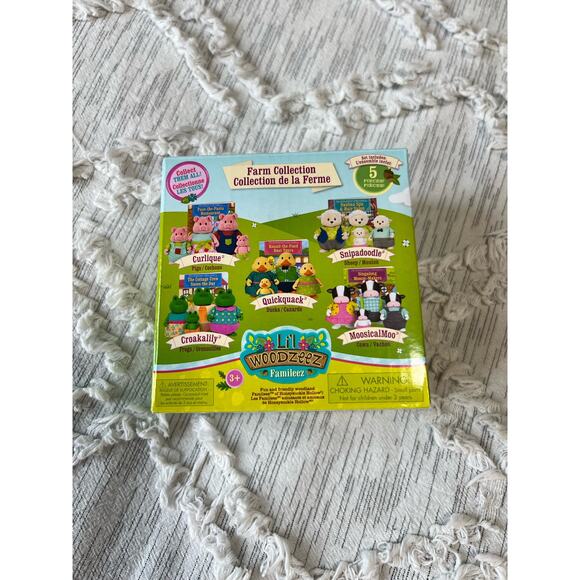 Li'l Woodzeez Miniature Animal Figurine Set - Snipadoodles Sheep Family New - Picture 3 of 3